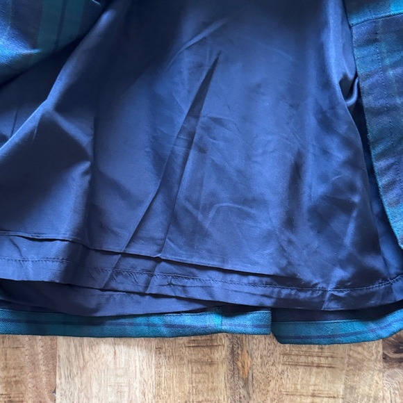 AVEC LES FILLES Green and Black Plaid tartan tank mini A line flare Dress NWT - Picture 5 of 9